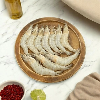 White Prawn (Medium SIze) - Head Off, Shell Off, Tail Off - Cleaned