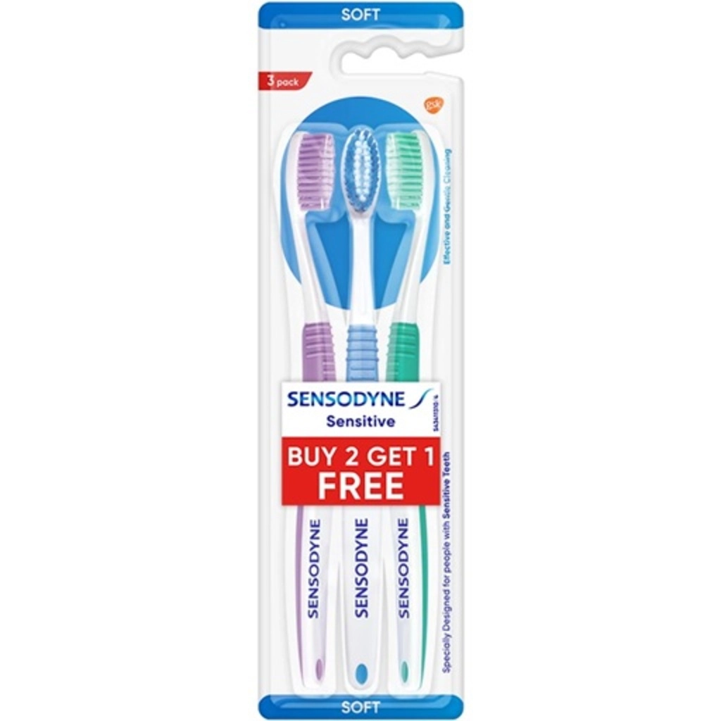 Soft Tooth Brush Sensitive 3Pcs