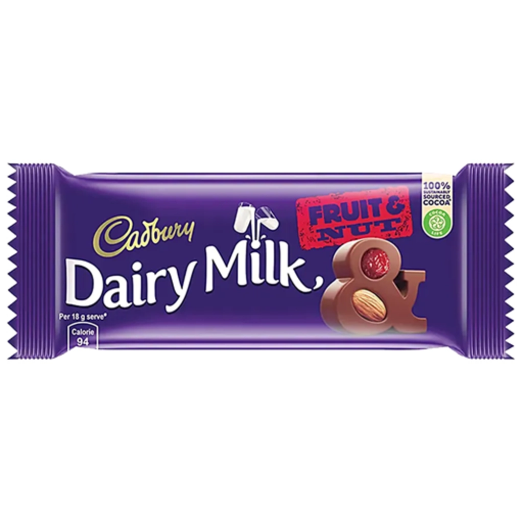 Cadbury Chocolate Fruit & Nut 75Gm