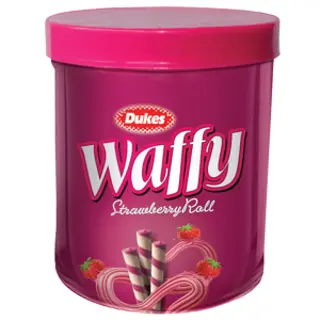 Waffy Strawberry Roll 250Gm