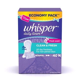 DAILY LINERS CLEAN & FRESH NORMAL 40N