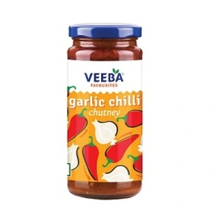 VEEBA GARLIC CHILLI CHUTNEY 250GM.