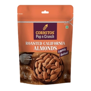 Pop N Crunch Roasted California Almonds 200Gm