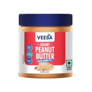 VEEBA PEANUT BUTTER CREAMY 340GM.