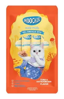 Moochie Chicken & Katsuobushi Flavour Cat Treats, 75g