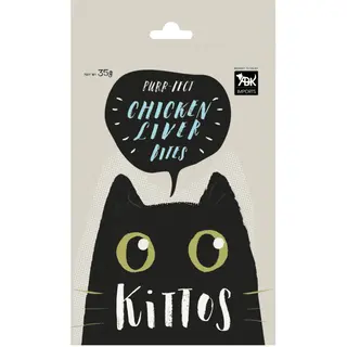 Kittos Purr Fect Chicken Liver Bites Cat Treat, 35 g