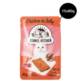 Kennel Kitchen Chicken In Jelly Grain Free Wet Cat Food - 80 g packs