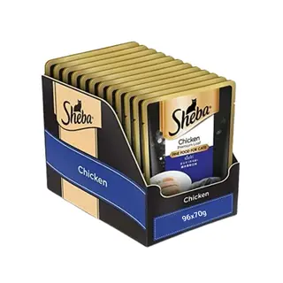 Sheba Chicken Loaf Rich Premium Adult Fine Cat Wet Food (70 gm Pouches)