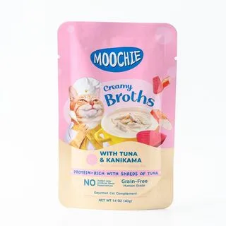 Moochie Creamy Broths With Tuna & Kanikama Wet Cat Food (40g)