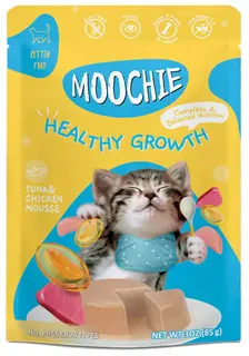 Moochie Mousse Healthy Growth with Chicken & Tuna Wet Cat Food (85g)
