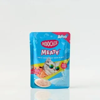 Moochie Meaty Tuna &  Chicken Breast Recipe in Jelly Cat Food (70g)