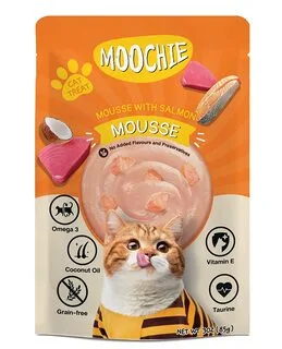 Moochie Mousse with Salmon Wet Cat Food (85g)