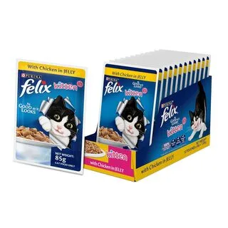 Purina Felix for Kittens Chicken In Jelly Flavour, 85g