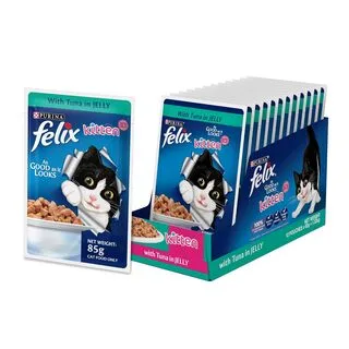 Purina Felix Wet Food for Kittens Tuna In Jelly Flavour 85g