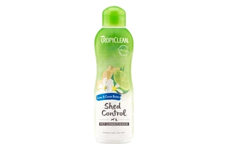 TropiClean Lime & Cocoa Butter Shed Control Pet Shampoo, 355 ml