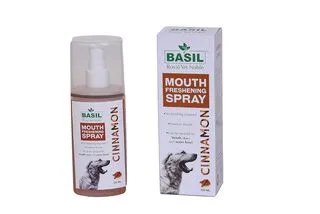 BASIL Royal Yet Noble Basil Dog Mouth Freshening Spray (Cinnamon, 130 ml)