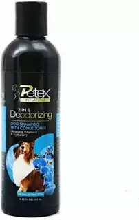 Petex 2 in 1 Deodorizing Dog Shampoo with Aloevera, Vitamin E, & Jojoba Oil 250 mL