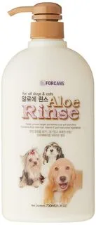 Forcans Aloe Rinse Dog Shampoo, for all Dogs & Cats, 750 ml
