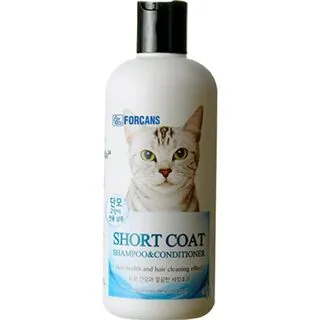 Forcans Short Coat Shampoo and Conditioner for Cat-Skin Health and Hair Cleaning Effect-300ml