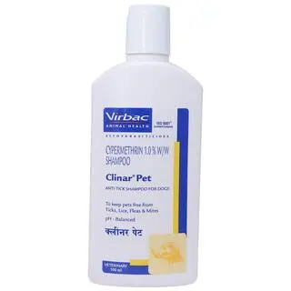 Virbac Clinar Pet Cypermethrin Shampoo 100ml