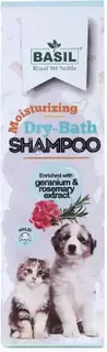 BASIL Moisturizing Dry Bath Shampoo for Puppies, Kittens, older Pets & Dog Shampoo (150 ml)
