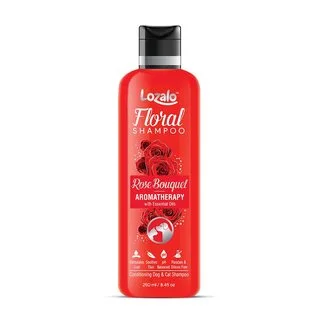 Lozalo Floral Pet Shampoo Dogs and Cats (Rose Bouquet) Fragrance 250 mL