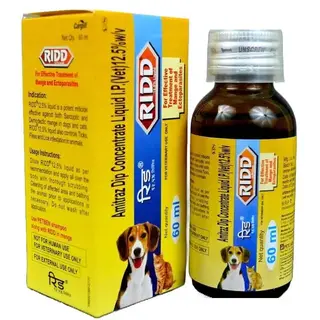 RIDD ANTI TICK & FLEA SOLUTION FOR DOG 60 ML (PACK OF 1) Pet First Aid Kit