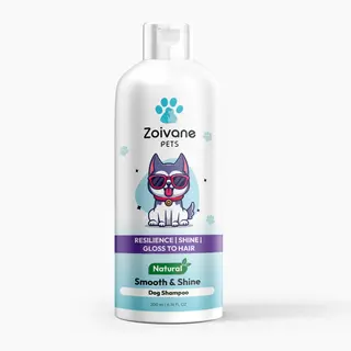 Zoivane Pets Dog Shampoo Natural, Smooth & Shine, 200 mL