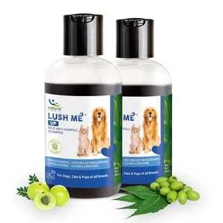 Natural Remedies Lush Me Up Mild Anti-Hairfall Shampoo for Dogs, Cats & Pups 90 mL
