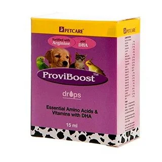 Petcare Proviboost Drops For Pets 15 mL, Essential Amino Acids & Vitamins with DHA