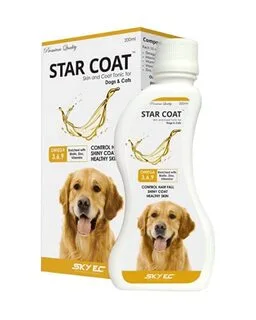 SkyEc Star Coat Skin & Coat Tonic for Dogs & Cats, 200 mL