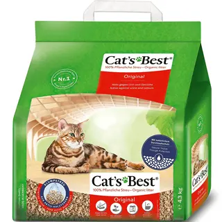Cat's Best Unscented Original Cat Litter, 4.3 kg