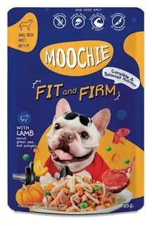 Moochie Wet Dog Food Fit & Firm with Lamb Carrot, Green Pea, and Pumpkin 85 gm
