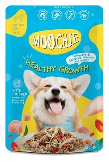 Moochie Puppy Wet Food Healthy Growth Formula Chicken, Carrot, Goji Berries and Brown Rice 85 g