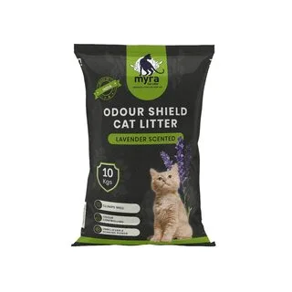 Myra Cat Litter Bentonite Odour Shield - Lavender Scented (10 Kg)