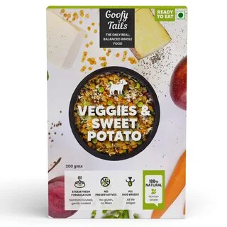 Goofy Tails Veggies & Sweet Potato Wet Dog Food 200g (200g X 1 Pack)