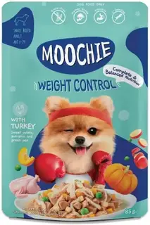 Moochie Wet Dog Food, Weight Control, Turkey, Sweet Potato, Pumpkin and Green Peas-85 gm