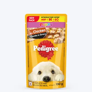Pedigree Chicken Chunks In Gravy Puppy Wet Food - 130 g