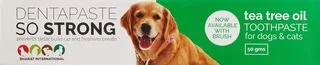 Orange, Dentapaste So Strong, for Dogs & Cats Tea Tree Oil, 50 g (with Brush)