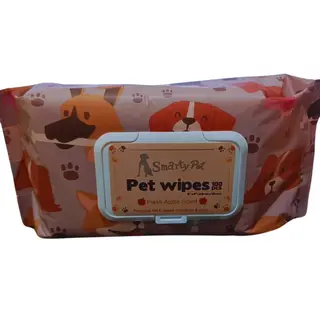 Smarty Pet Wet Body Wipes Fresh Apple Scent For All Pets - 100 sheets
