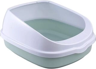 Semi-Enclosed Anti-Splash Detachable Cats Litter Box with Scoop, Large-capacity Cat Litter Tray Pet Supplies