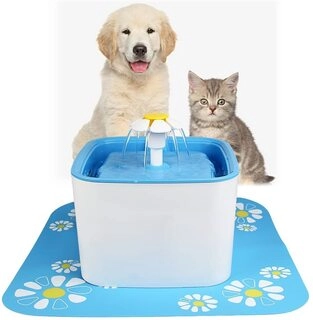 Pets Automatic Water Fountain, Flower Drinking Fountain Pet Water Dispenser
