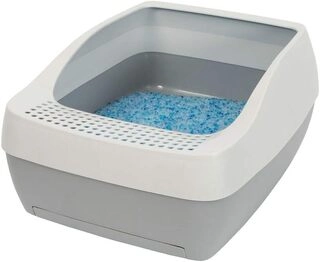 Deluxe Cat Litter Box System, small and compact for Self-Cleaning Cat Litter Box