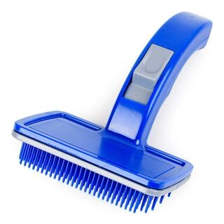 Dog Plastic Slicker Brush with Press Key
