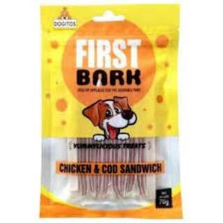 FIRST BARK CHICKEN AND COD SANDWICH 70 G