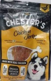 (SMOKED  CHICKEN JERKY GLUTEN FREE ) CHICKEN TENDER STRIPS  50 G