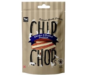 Chip Chops Chicken & Codfish Sandwich Stick Dog Treat, Optimum Health Formula, Highly Nutritional & Digestible, Suitable for All Dog Breeds, Easy to Digest, No Artificial Flavors Added