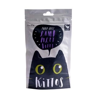 Kittos Cat Treats, Lamb Fillet Bites, Rich Protein Low Fat, Premium Reward & Training Treat, Highly Digestible Healthy Cat Treat, Multipack of 60% Chicken, Healthy Cat Snacks-35g