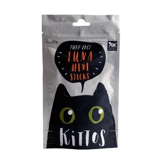Kittos Cat Treats, Tuna Mini Sticks, Rich Protein Low Fat, Premium Reward & Training Treat, Highly Digestible Healthy Cat Treat, 60% Chicken, Multipack of Healthy Cat Snacks -