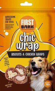 First Bark Chic Wrap Biscuits & Chicken Wraps Flavour